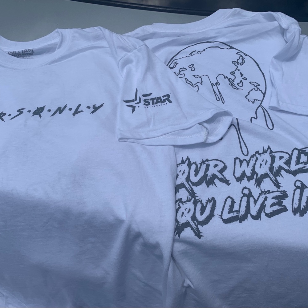 White & Grey Unisex STARcollection Tee Shirt
